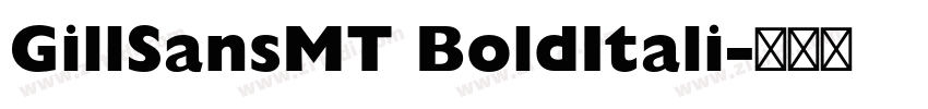 GillSansMT BoldItali字体转换